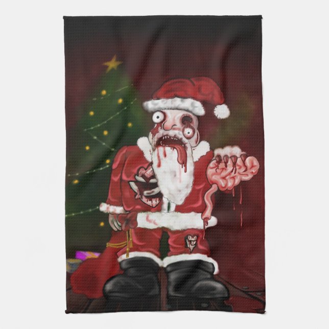 Zombie Santa Handtuch (Vertikal)