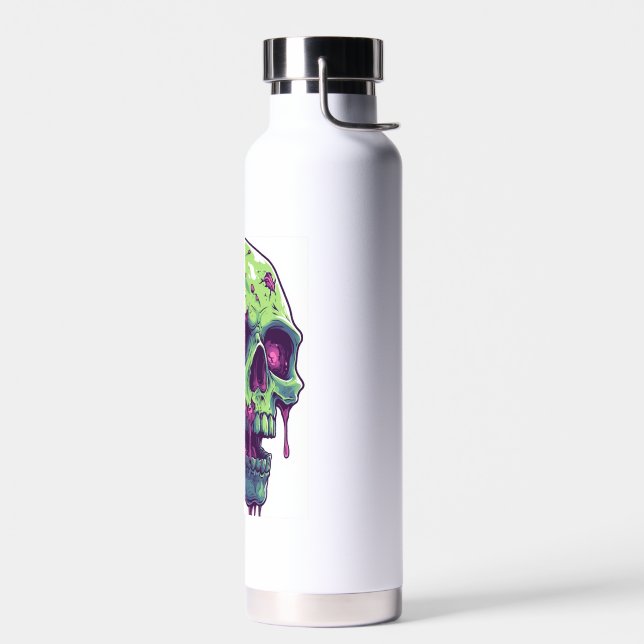 Zombie-Schädel-Apokalypse Trinkflasche (Links)