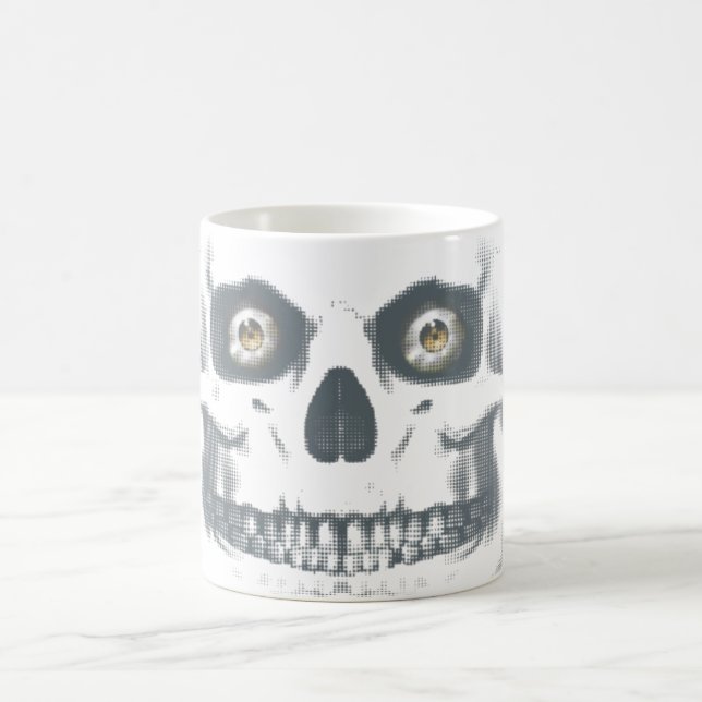 Zombie-Schädel-verwandelnder Becher Verwandlungstasse (Mittel)