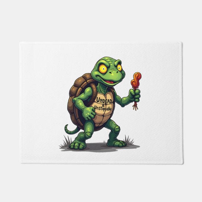 Zombie-Schildkröte Fußmatte (Vorderseite)