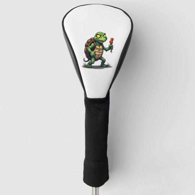 Zombie-Schildkröte Golf Headcover (Vorderseite)