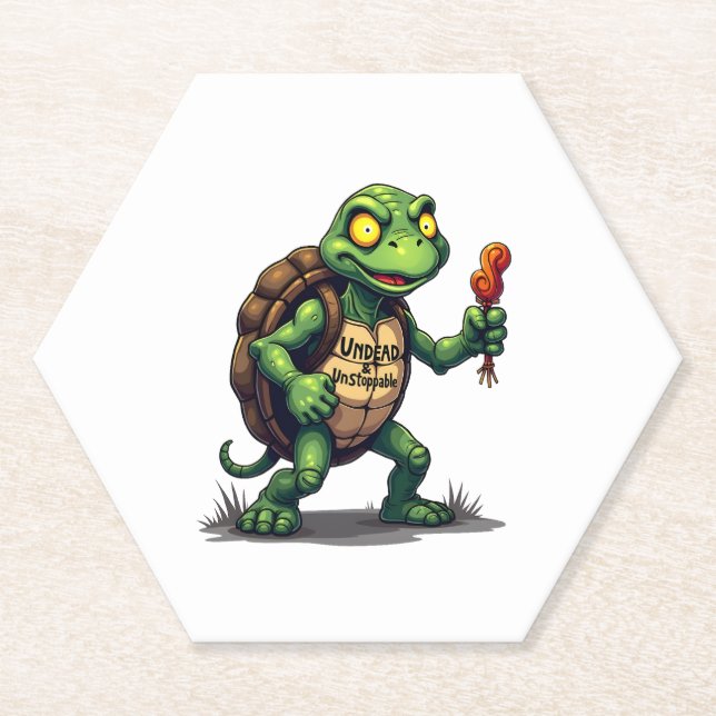 Zombie-Schildkröte Untersetzer (Vorderseite)