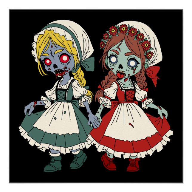 Zombie Schneewittchen und Rosenrot Poster (Vorderseite)