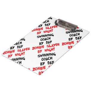 Zombie-Schwimmer Klemmbrett