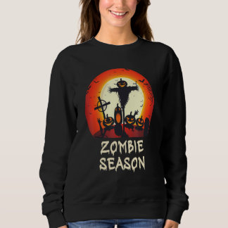Zombie Season Moonlit Beängstigend Friedhof Kinder Sweatshirt