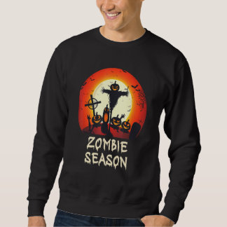 Zombie Season Moonlit Beängstigend Friedhof Kinder Sweatshirt