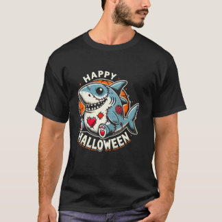 Zombie Shark Halloween Kostüm Spooky Trick or Tre T-Shirt