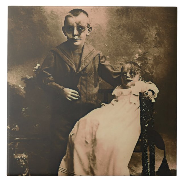 Zombie Siblings Fliese (Vorderseite)