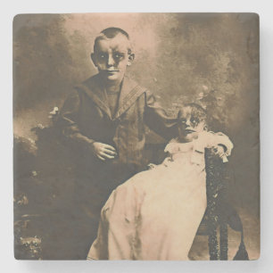 Zombie Siblings Steinuntersetzer