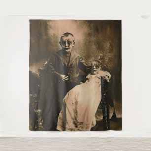 Zombie Siblings Wandteppich