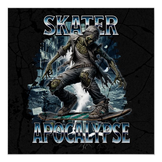 ZOMBIE-SKATER-APOKALYPSE POSTER (Vorderseite)