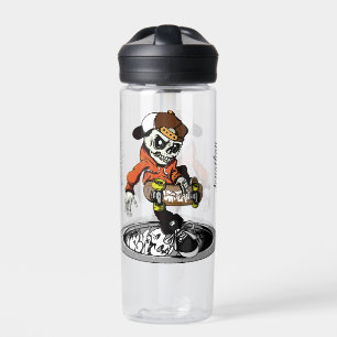 Zombie Skater individuelle Name Trinkflasche