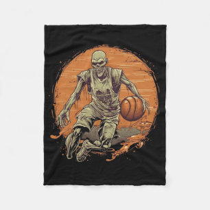 Zombie Skelett Spieler Halloween Kostüm Sport Männ Fleecedecke