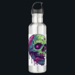 Zombie Skull Apokalypse Edelstahlflasche<br><div class="desc">Zombie Skull Apokalypse</div>