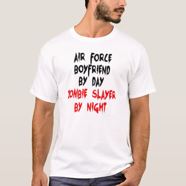 Zombie Slayer Air Force Boyfriend T-Shirt (Vorderseite)