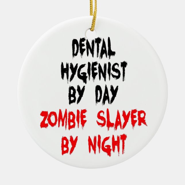 Zombie Slayer Keramik Ornament (Vorne)