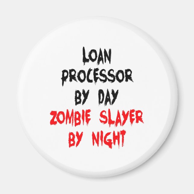 Zombie Slayer-Kreditprozessor Magnet (Vorne)