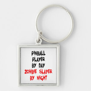 Zombie Slayer Pinball Player Schlüsselanhänger