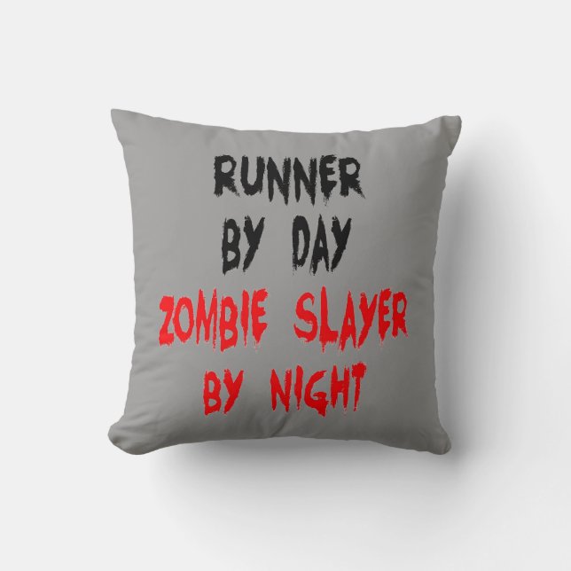 Zombie Slayer Runner Kissen (Vorderseite)