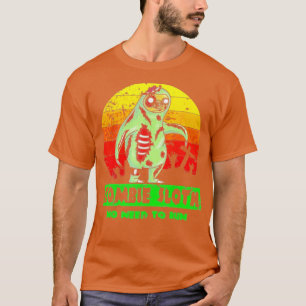 Zombie Sloth Funny No Need Run Pun Halloween T-Shirt