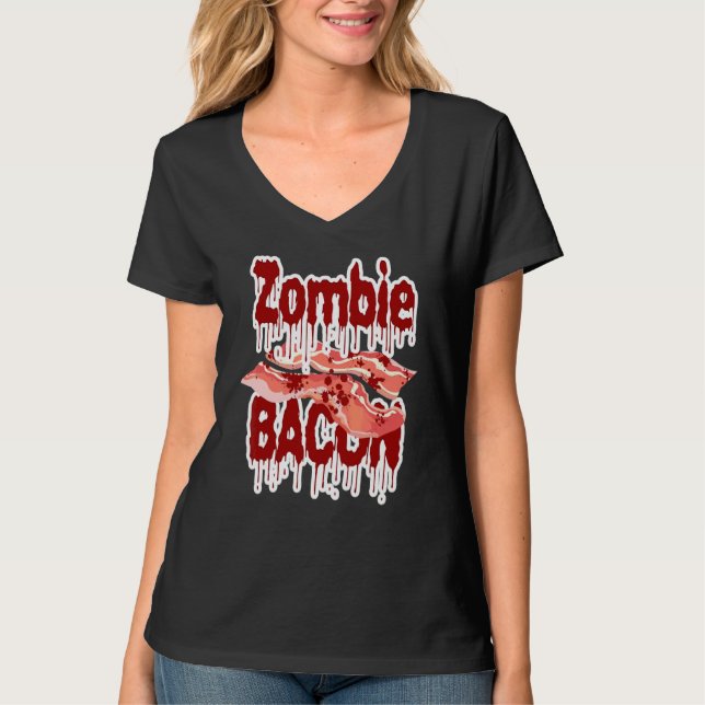 Zombie-Speck untote Leiche Rache T-Shirt (Vorderseite)
