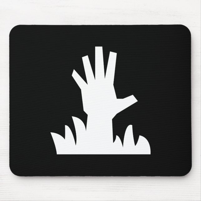Zombie-steigendes Piktogramm Mousepad (Vorne)