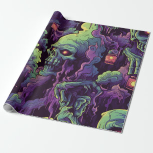Zombie sucht nach Gehirnen Geschenkpapier