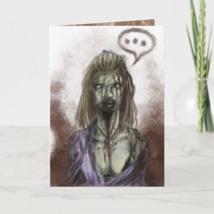 Zombie Sweetheart Card Feiertagskarte