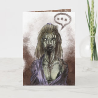 Zombie Sweetheart Card Feiertagskarte