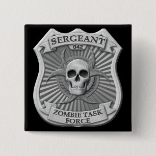 Zombie-Task Force - Sergeant Badge Button