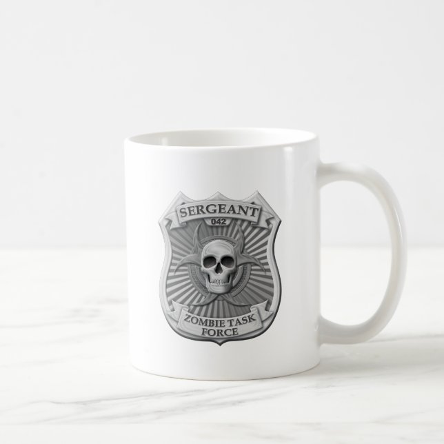 Zombie-Task Force - Sergeant Badge Kaffeetasse (Rechts)