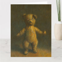 Zombie Teddy Bear Large Greetings Card