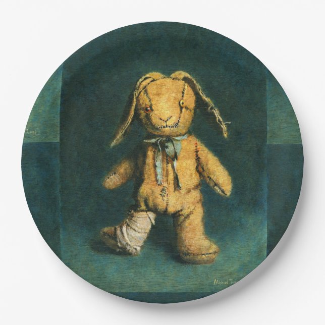 Zombie Teddy Paper Plate Pappteller (Vorderseite)