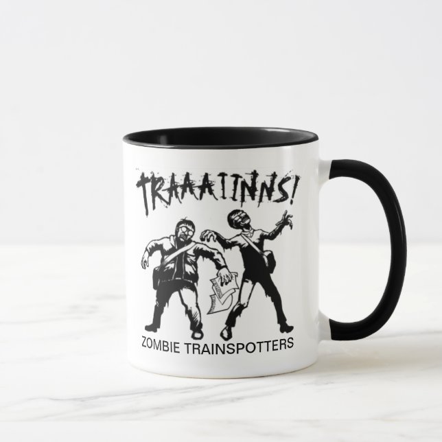 Zombie Trainspotters Tasse (Rechts)