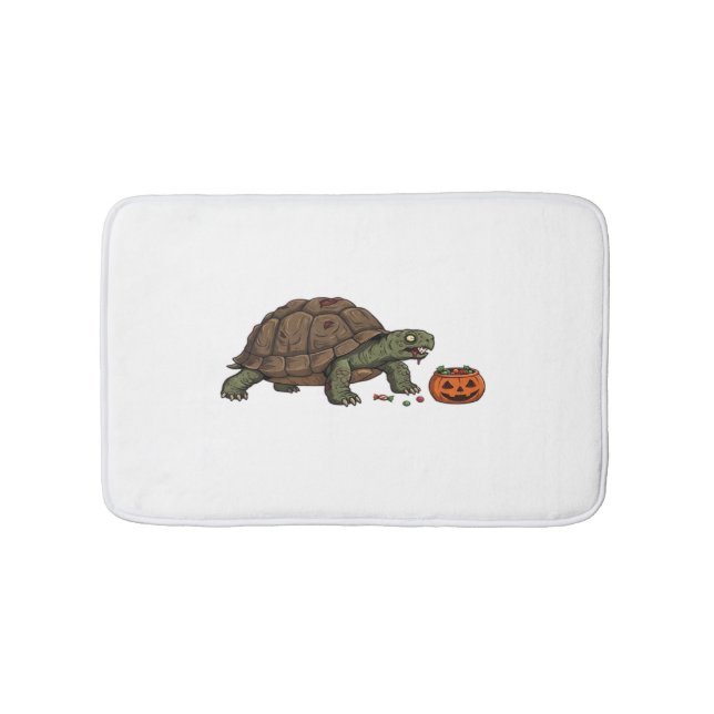 Zombie Turtle Candy Crawl - Gruseliger langsamer H Badematte (Vorderseite)
