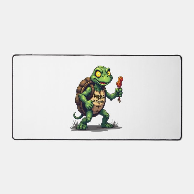 Zombie Turtle Schreibtischunterlage (Vorderseite)