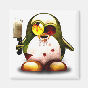 Zombie Tux (Linux Tux) Magnet