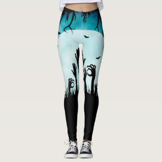 Zombie übergibt alle über Druck-Halloween-Leggings Leggings