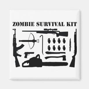 Zombie Überlebenskit Magnet