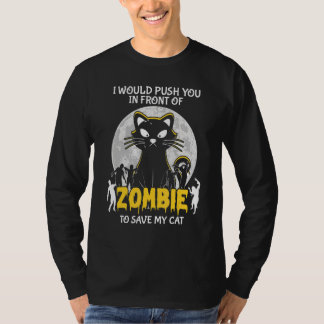 Zombie, um meine Katze Halloween zu retten T-Shirt