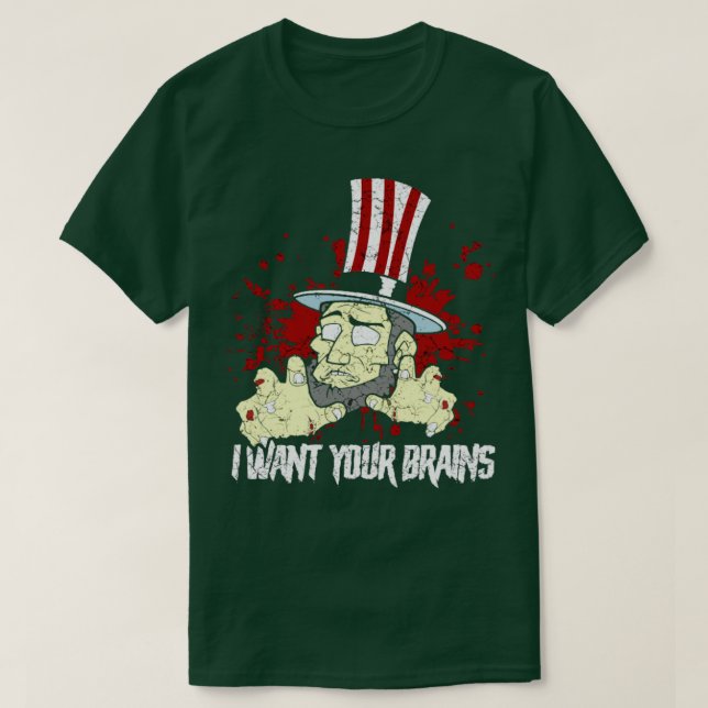 Zombie Uncle Sam T-Shirt (Design vorne)