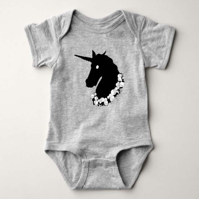 Zombie Unicorn Baby Strampler (Vorderseite)