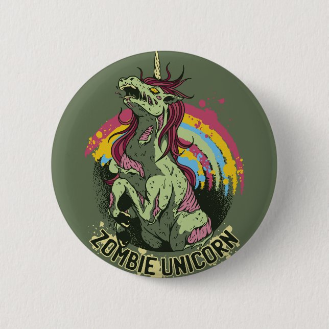 Zombie unicorn button (Vorderseite)