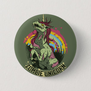 Zombie unicorn button