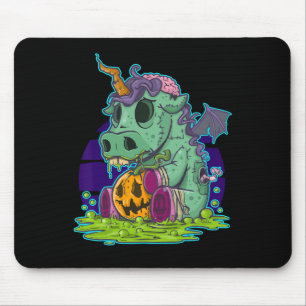 Zombie Unicorn Halloween Kostüm Ghost-Mummy Mousepad