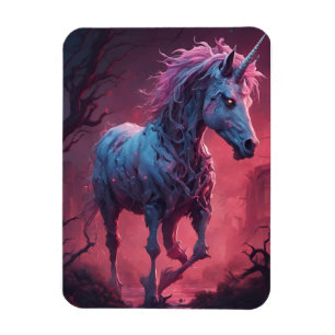 Zombie Unicorn Magnet
