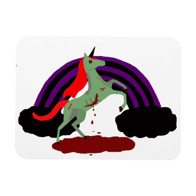Zombie Unicorn Magnet (Horizontal)