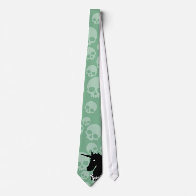 Zombie Unicorn Necktie Krawatte (Vorderseite)