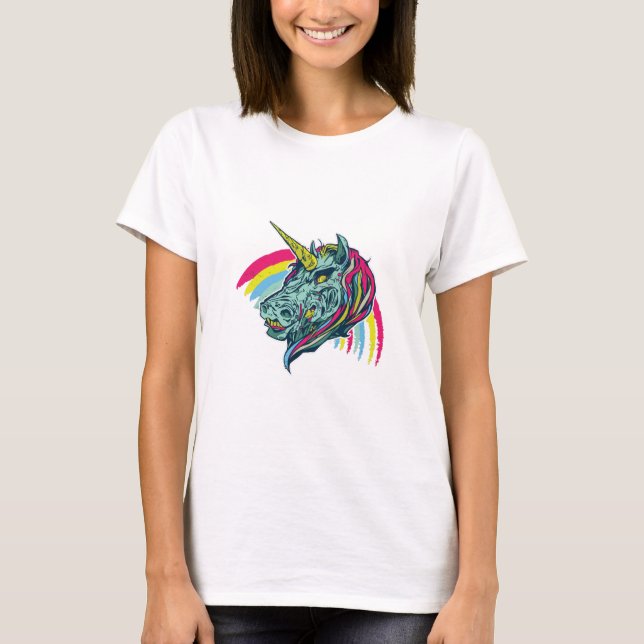 Zombie Unicorn T-Shirt (Vorderseite)