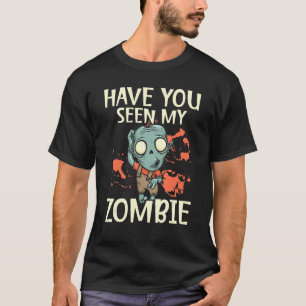 Zombie Untot Monster Halloween Trick oder Trete T-Shirt